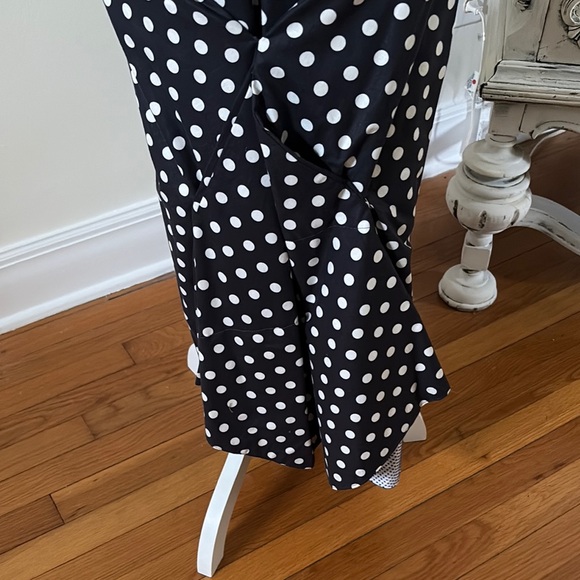 Black and White Polka Dot Jumpsuit - Picture 2 of 3